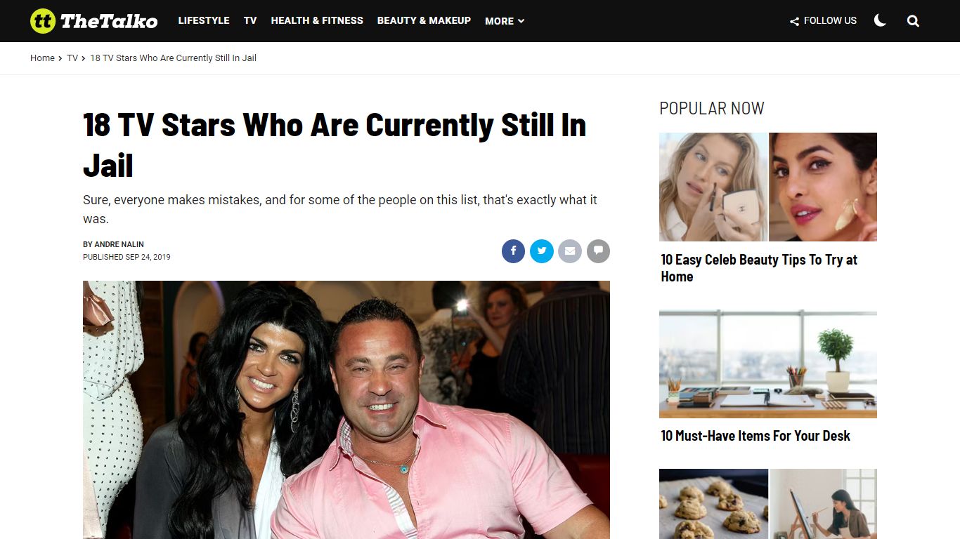 18 TV Stars Who Are Currently Still In Jail | TheTalko